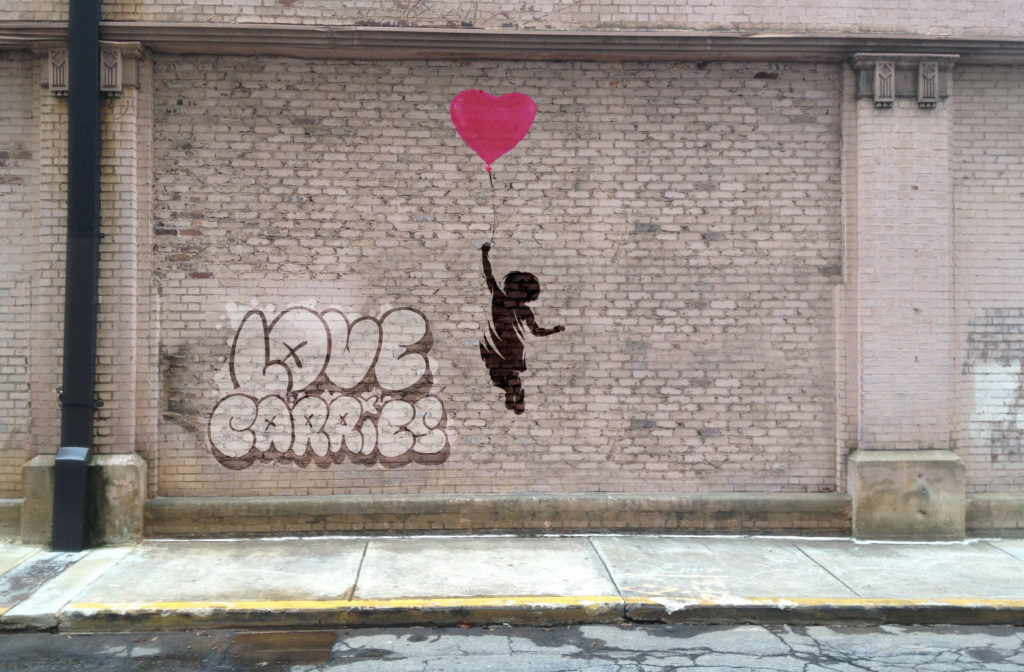 Auberle Love Carries Campaign - City Wide Street Art Campaign